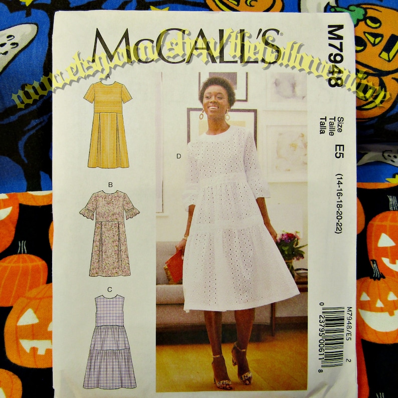 Mccalls 7948 Boho Dress Sewing Pattern Misses Sizes 14-22 Mccalls 7948 ...
