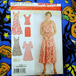 Simplicity 2917 dress sewing pattern misses sizes 20-28 s2917