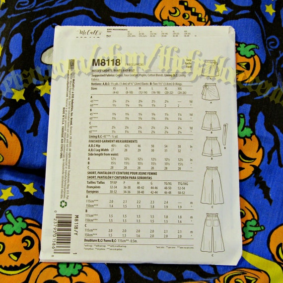 mccalls paper bolsa pants