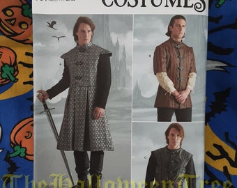 Simplicity 9593 38-44 Jacket Vest Medieval Fantasy Renaissance Costume Sewing Pattern sizes 38-44 s9593