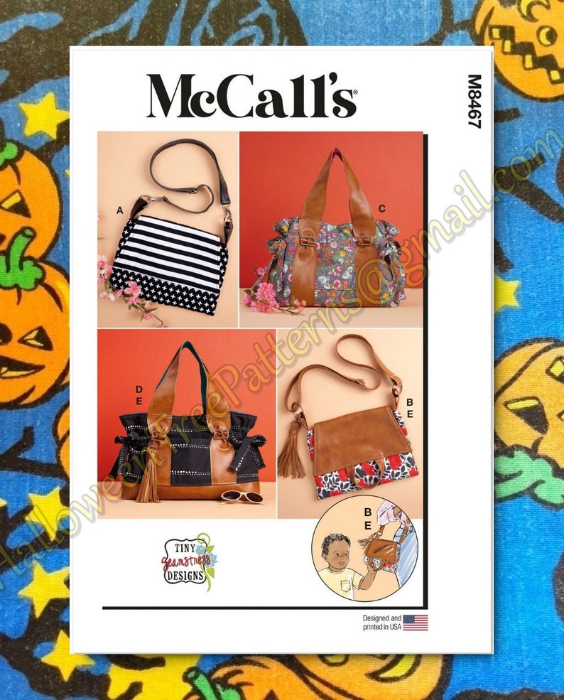 Mccalls 8467 Purse Bag Sewing Patterns M8467 - Etsy