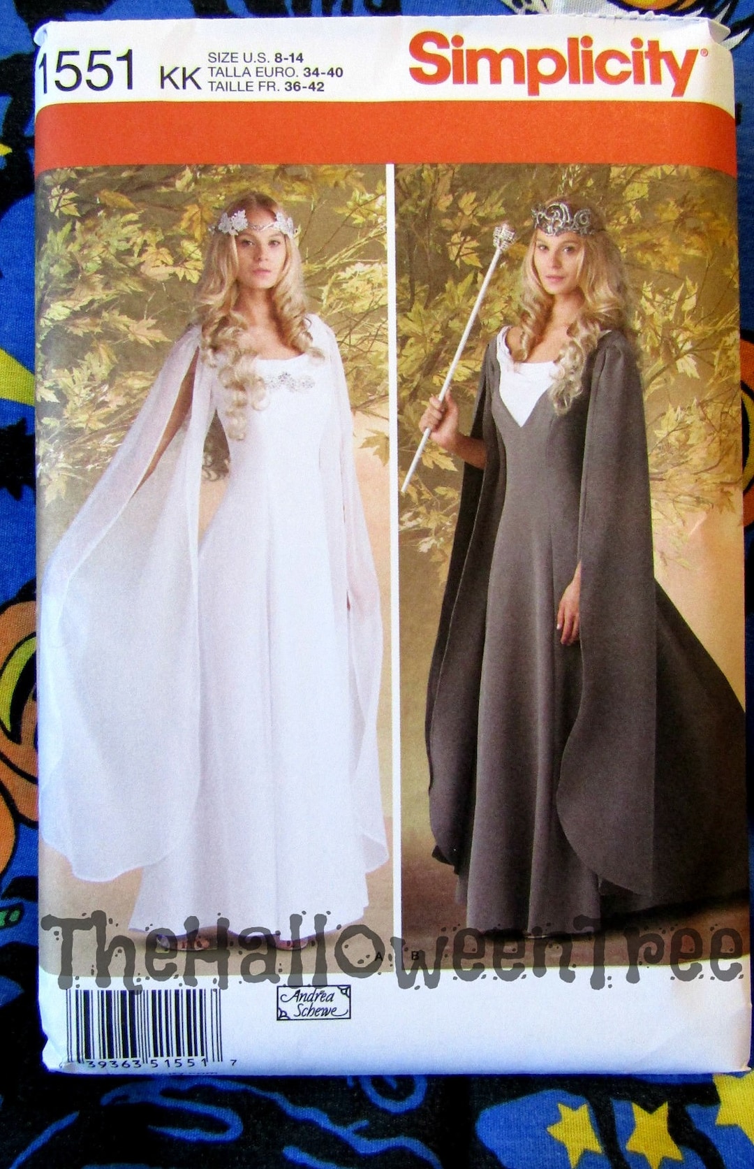 Simplicity 1551 Fairy Princess Gown Sewing Pattern Sizes Small to ...