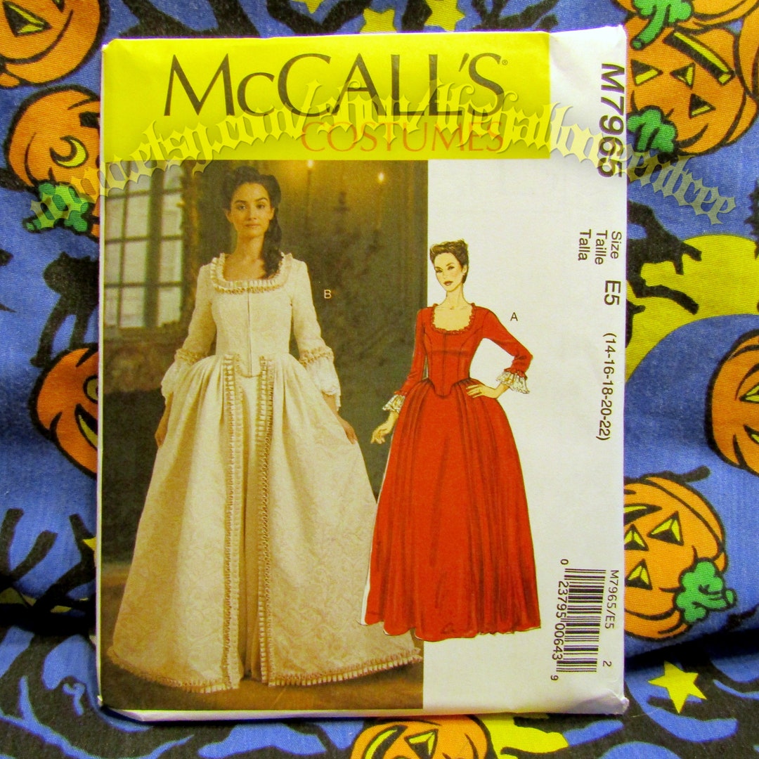 Mccalls 7965 Renaissance Dress Sewing Pattern Sizes 14-22 M7965 - Etsy