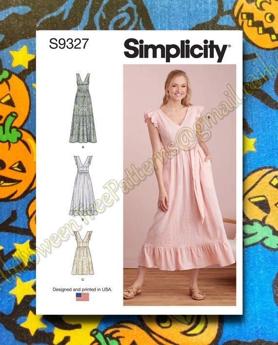 Simplicity 9327 Summer Dresses Sewing Pattern Select Sizes 6