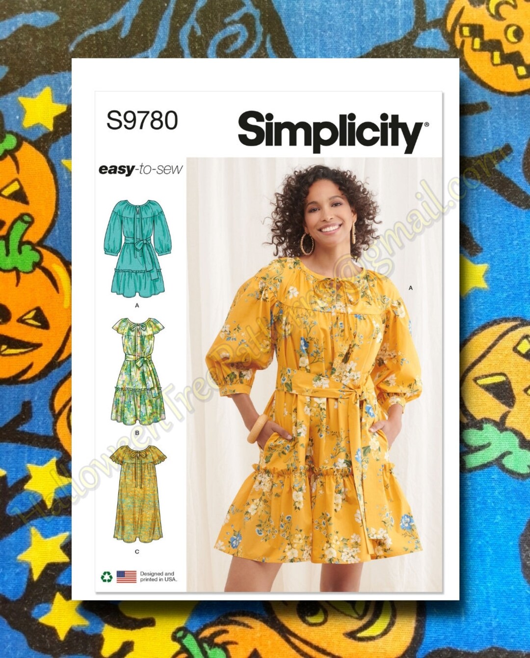 サラマリカ　Tile Pattern Shirring Dress Sサイズ Tile Pattern Shirring Dress | Pasand by ne Quittez pas