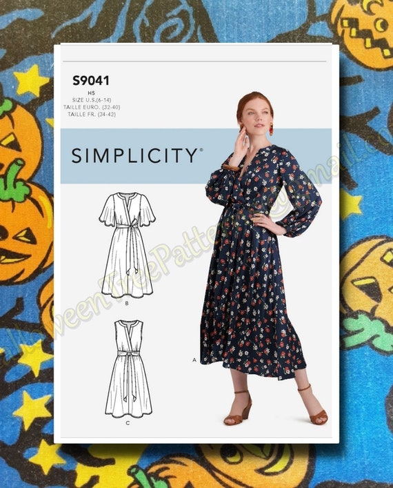 Simplicity 9041 zomerjurk naaipatroon maten 16 24 S9041 Etsy Nederland