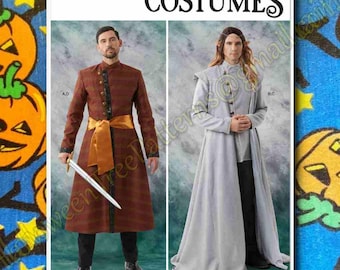 Simplicity 3126 Swordsman Medieval Renaissance Jacket Costume Sewing Pattern sizes 34-42 s3126