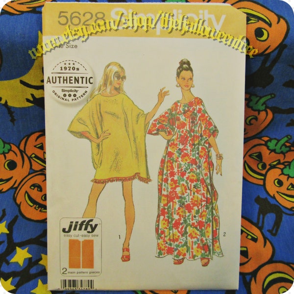 Simplicity 5628 Housedress Caftan long robe Bewitched Sewing pattern S5628 adult sizes