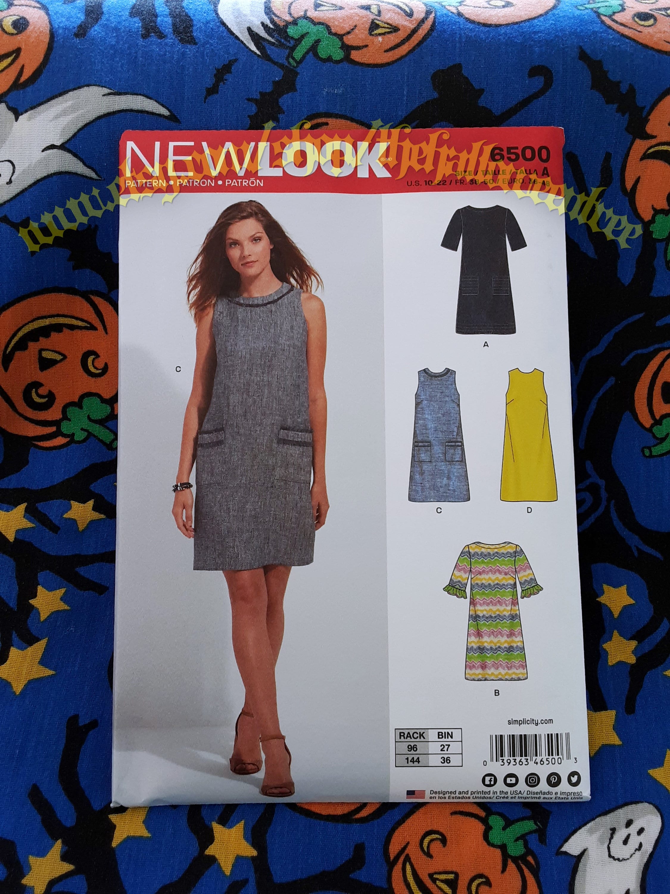 New Look 6500 Shift Tunic Dress Sewing Pattern Dresses Sizes