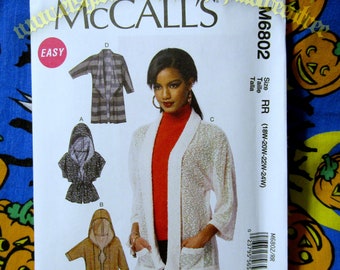 Kwiksew 4162 Kimono Style Cardigan Sewing Pattern XS-XL