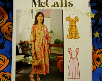 McCalls 8192 CottageCore Boho House Dress Sewing Pattern Sizes 16-24 m8192 r11048