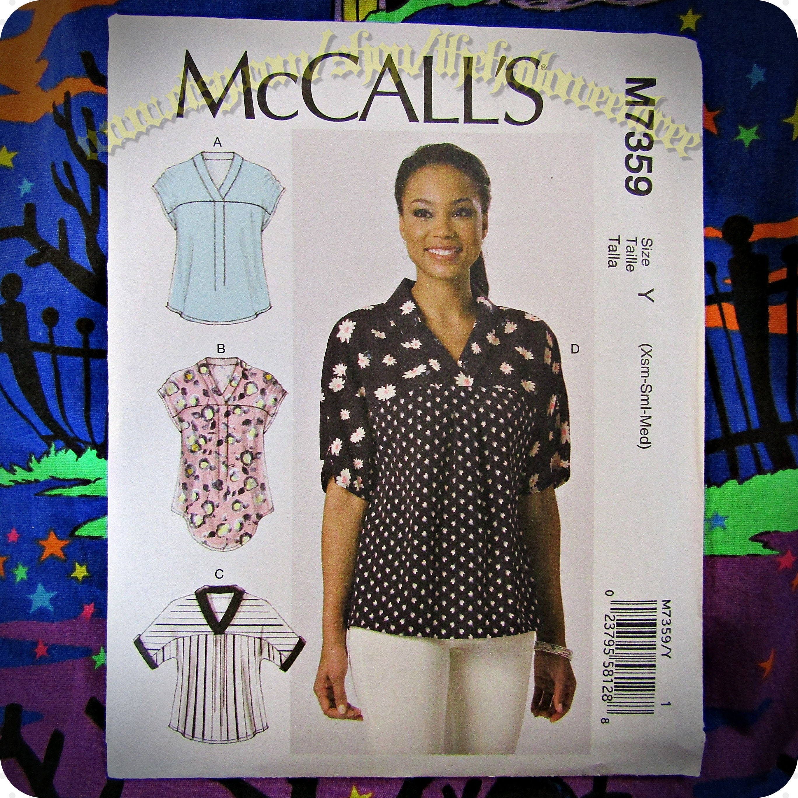 McCalls 7359 Boho tunic top SEWING PATTERN Sizes Extra Small | Etsy