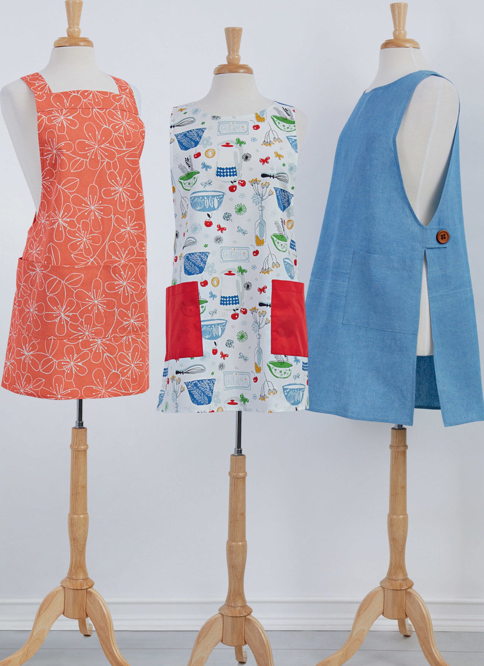 Kwik Sew 4300 simple apron dress smock sewing pattern adult Etsy