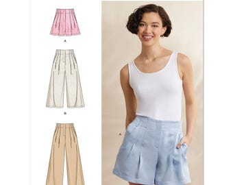 Patron Couture Simplicity SS9977A - Short Femme Taille 34-38-40-42, Modèles Vintage 1980s