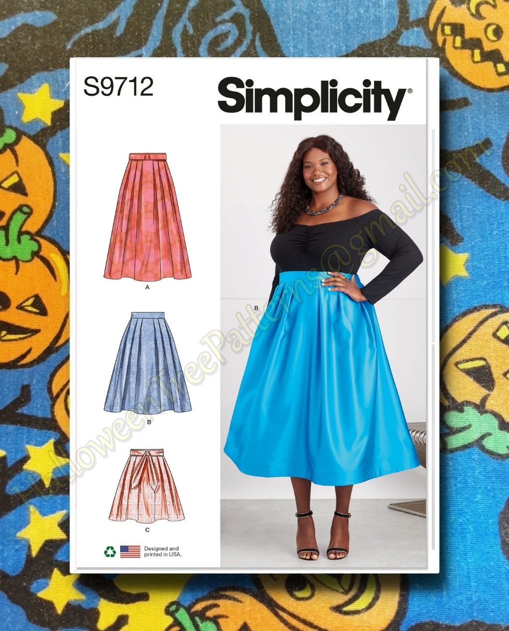 スカート Designed pattern pleated skirt il_340x270.7003783667_lhwz.jpg