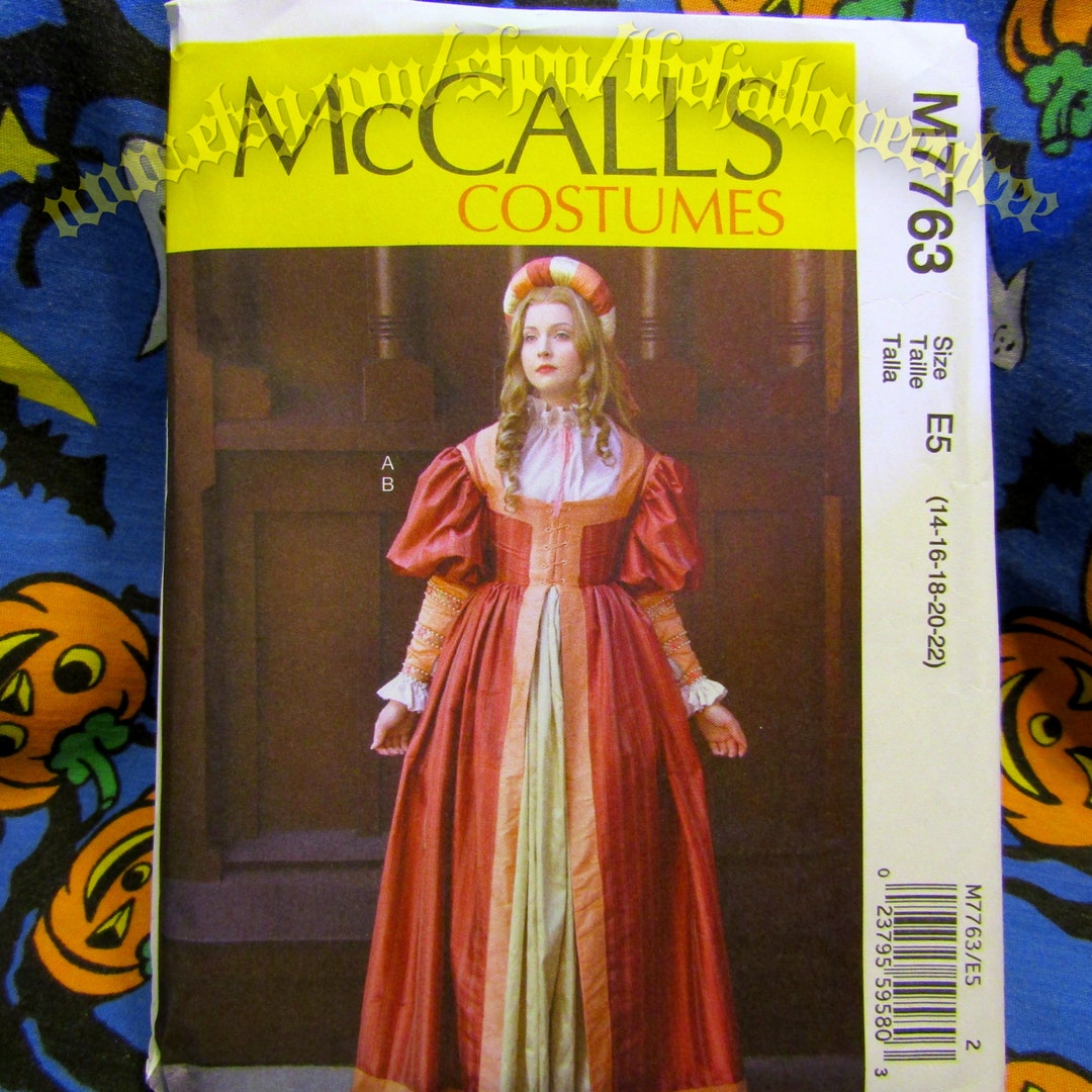 Mccalls 7763 18th Cent Baroque 1700s Dress Sewing Pattern - Etsy