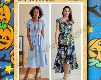 Butterick 6757 Dress Sewing Pattern Sizes 8-16 b6757