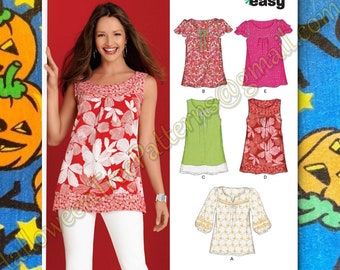 ※ __n.style__ New Look 6871 Boho Blouse Toop Sewing Pattern Sizes 10-22 N6871 - Etsy