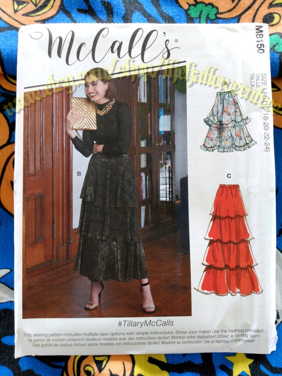 Tiered ruffle maxi skirt pattern sale
