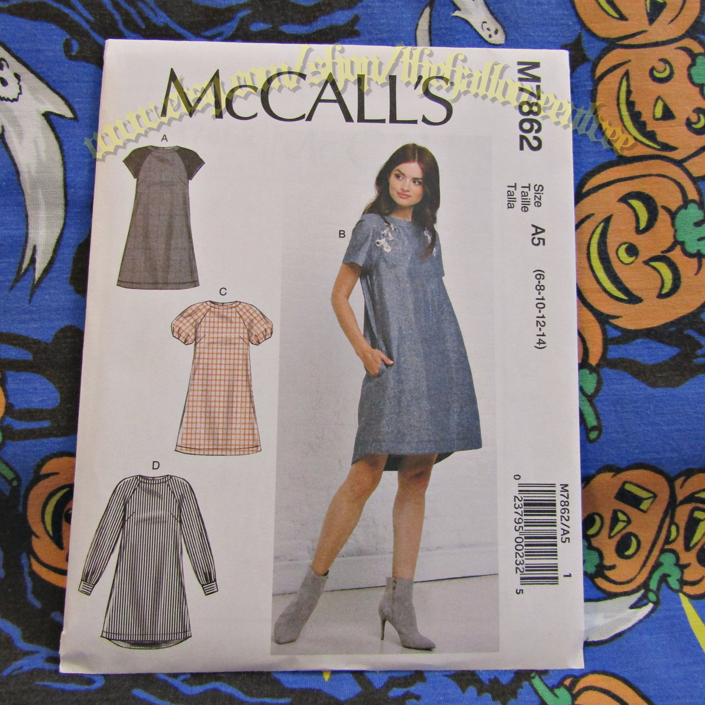 McCall's Patterns McCall's Women's Knee Length Pleated Dress, Sizes 6-14  Sewing Pattern, White