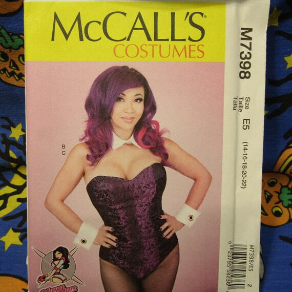 Mccalls 7398 Leotard Corset Boned Bodysuit Sewing Pattern Sizes 14