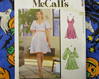 Patron de couture de robe McCalls 8195 tailles 16-24 M8195