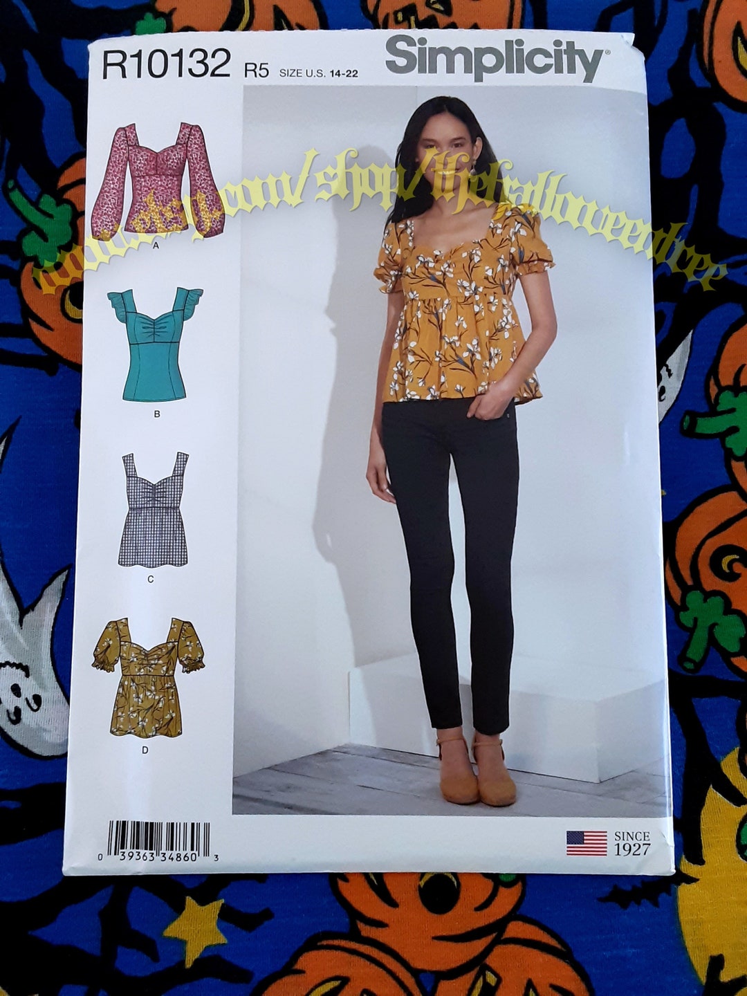 Simplicity 8880 Summer Blouse Top Sewing Pattern Sizes 14-22
