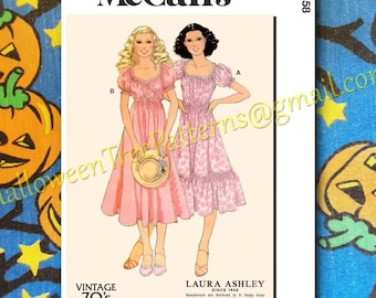 McCalls 8358 Farmhouse Boho Housedress Sewing Pattern Laura Ashley Sizes 6-14 m8358 R11716