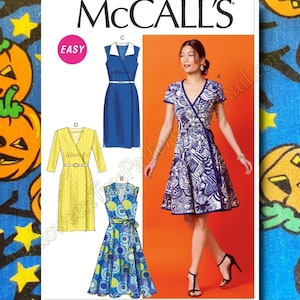 McCalls 6959 Wrap Dress Sewing Pattern Sizes 14-22 m6959