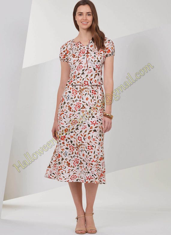New Look 6626 Separates Blouse Dress and Skirt Sewing