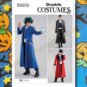 Simplicity 9630 Costume Coat Jacket Sewing Pattern s9630 sizes 34-42 R11602