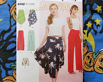 Simplicity 8649 Skirts Frilled Pants and Shorts tons of options S8649 sizes 4-12