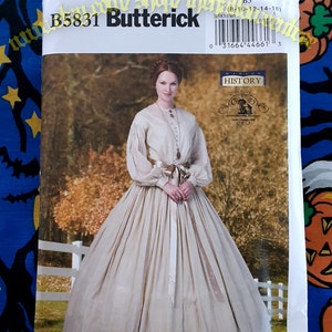 Butterick 5831 Robe de princesse Renaissance Patron de couture Tailles 8-16 b5831