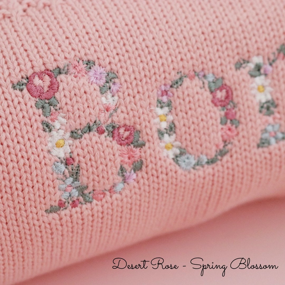 Personalised Baby Blanket Boho Baby Floral Baby Blanket Etsy Australia