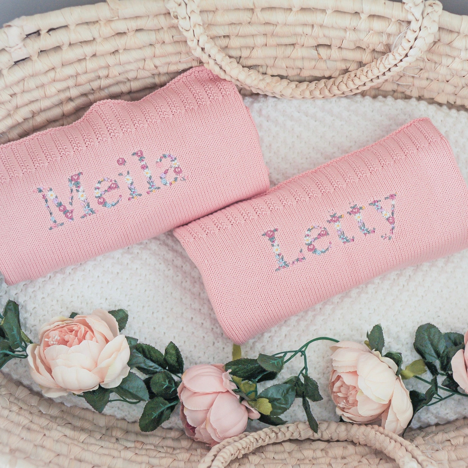 Personalised Baby Blanket Boho Baby Floral Baby Blanket Etsy