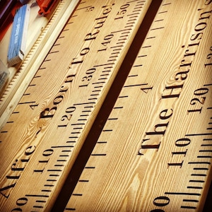 Personalised Wooden Height Chart Ruler