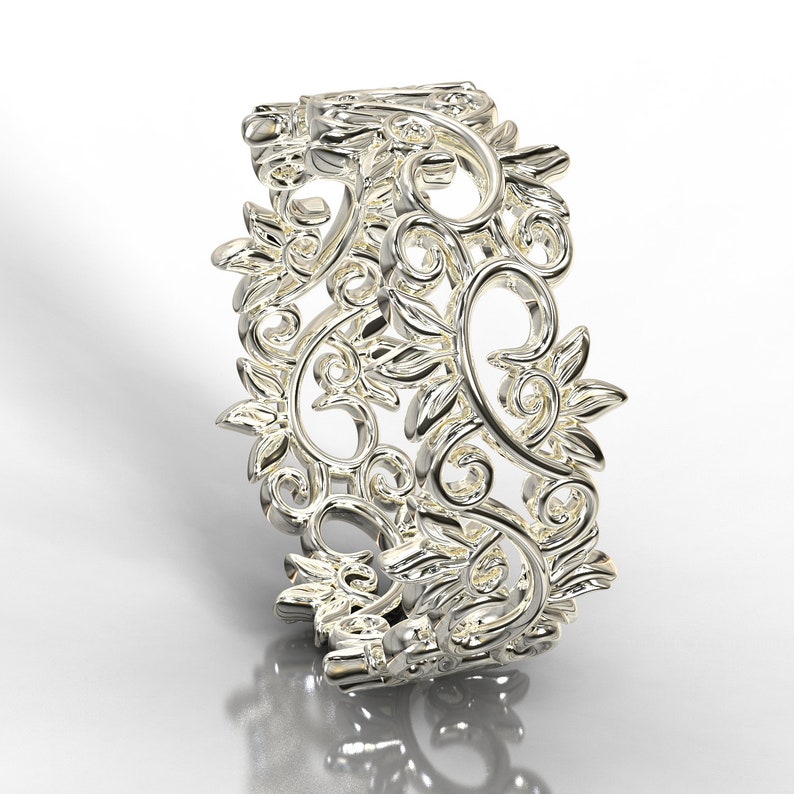 Leaf Ring White Gold Ring Leaf Engagement Ring Gold Leaf Etsy