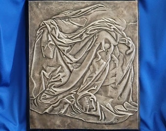 Bronze Low Rlief Based on Leonardo Da Vinci Drawing