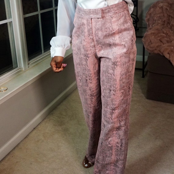 snake leather pants