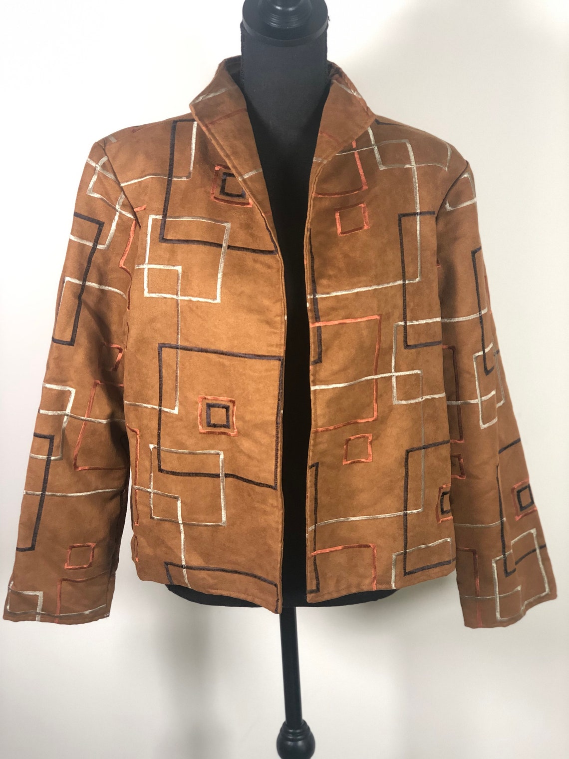blazer royal spring patchwork