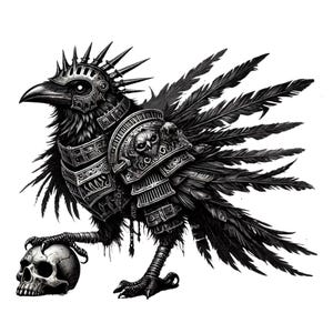 28 Gothic Raven PNG Clipart | Mysterious Gothic Raven Clipart Bundle | High-Quality Designs | Dark Art | Printables | Commercial Use | Set 2