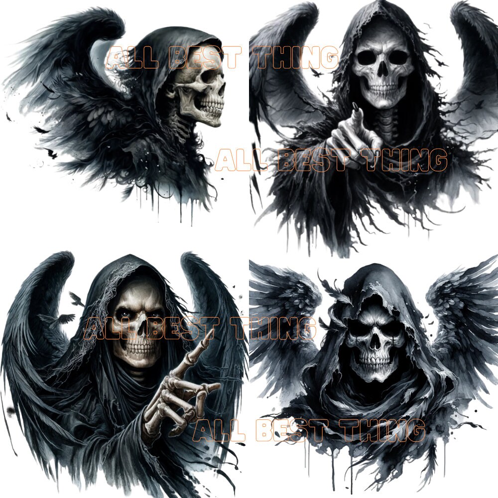 24 Angel of Death PNG Clipart | Dark Gothic Art | Grim Reaper