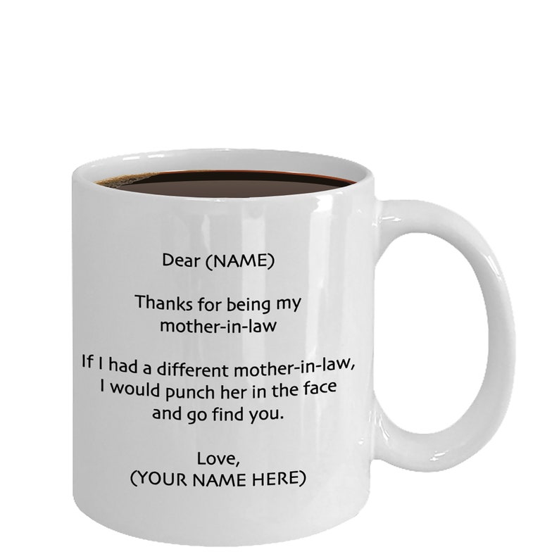 Personalized MotherInLaw Mug MotherInLaw Gifts MIL Mug Etsy