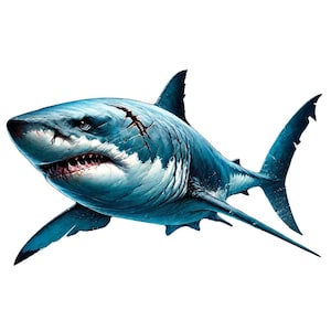 28 Shark Clipart PNG, High Quality, Transparent Background PNG, Commercial Use Licence, Instant Download for Crafts & DIY Projects