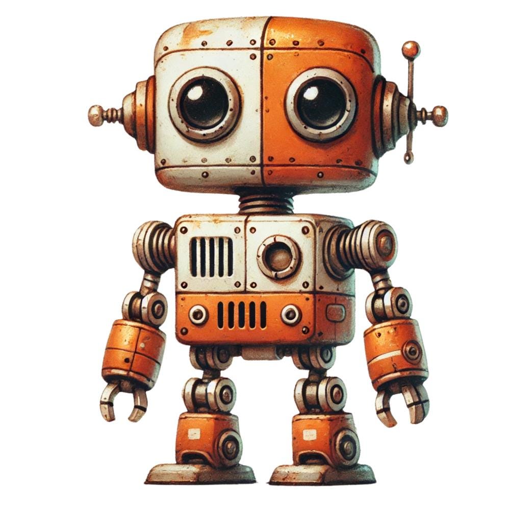 28 lindos robots clipart / robot retro clipart / robot infantil clipart / robot divertido clipart / robot clipart / pegatinas para planificador robot