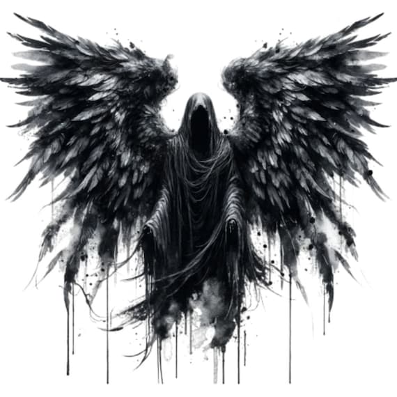 24 Angel of Death PNG Clipart | Dark Gothic Art | Grim Reaper