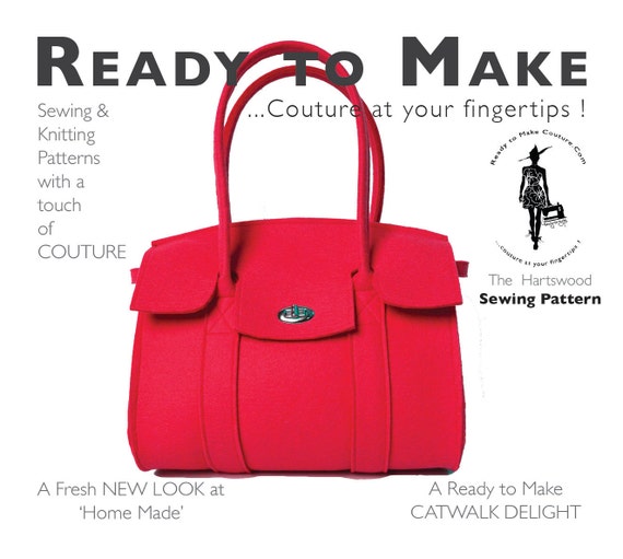 Printable Sewing Pattern to Make Tote Purse Style Handbag | Etsy