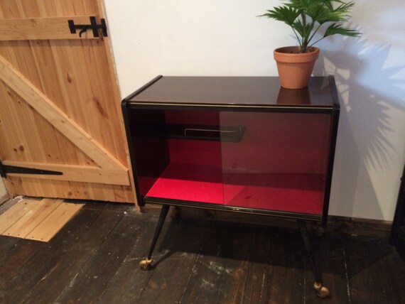 Midcentury Bar Retro Display Cabinet Midcentury Modern Cocktail Cabinet Glass Doors 1950s Home Decor Interior Design Unique Furniture