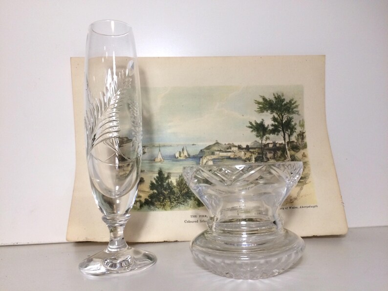 Royal Doulton Glass Vintage Glass Small Glass Dish Stem Etsy