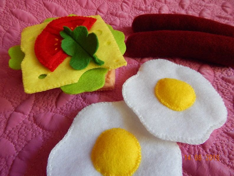 Felt Sandwich. Educational Toy. Felt Food. Felt Breakfast Set. Etsy